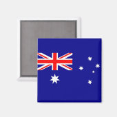 Magneet met vlag van Australië (Voorkant / Achterkant)