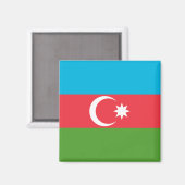 Magneet met vlag van Azerbeidzjan (Voorkant / Achterkant)