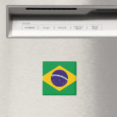 Magneet met vlag van Brazilië (Insitu (Vaatwasser))