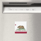 Magneet met vlag van Californië - Verenigde Staten (Insitu (Vaatwasser))