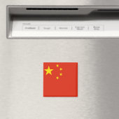 Magneet met vlag van China (Insitu (Vaatwasser))