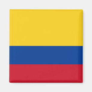 Magneet met vlag van Colombia