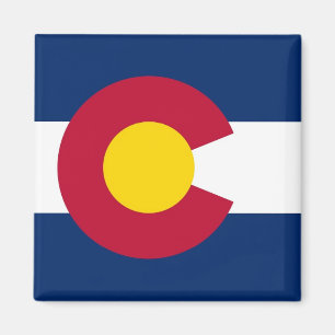 Magneet met vlag van Colorado State - Verenigde St