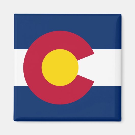 Magneet met vlag van Colorado State - Verenigde St (Voorkant)