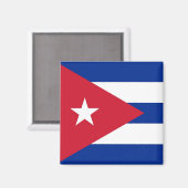Magneet met vlag van Cuba (Voorkant / Achterkant)