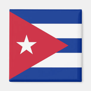 Magneet met vlag van Cuba