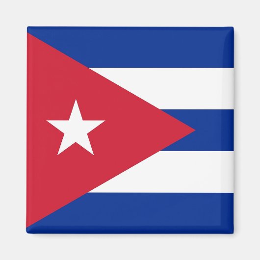 Magneet met vlag van Cuba (Voorkant)