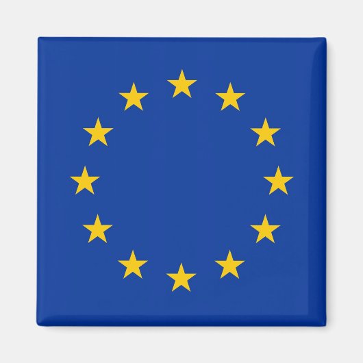 Magneet met vlag van de Europese Unie (Voorkant)