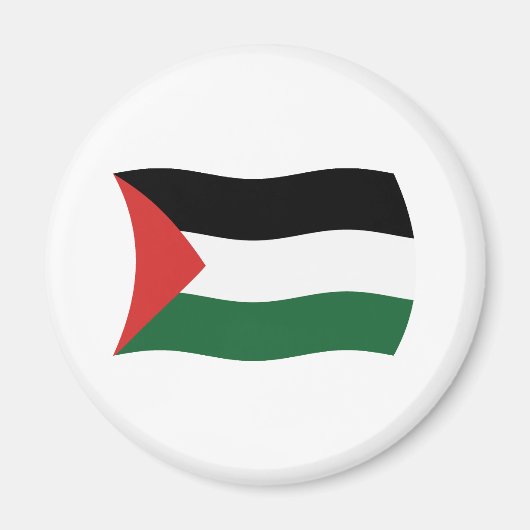 Magneet met vlag van de Palestijnse Autoriteit (Voorkant)
