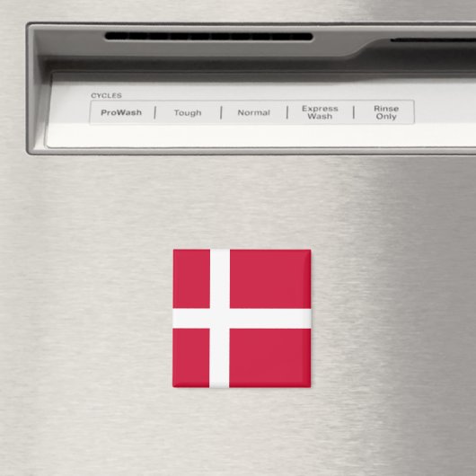 Magneet met vlag van Denemarken (Insitu (Vaatwasser))