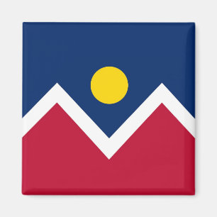 Magneet met vlag van Denver, Colorado State - Vere