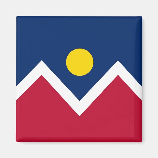 Magneet met vlag van Denver, Colorado State - Vere (Voorkant)