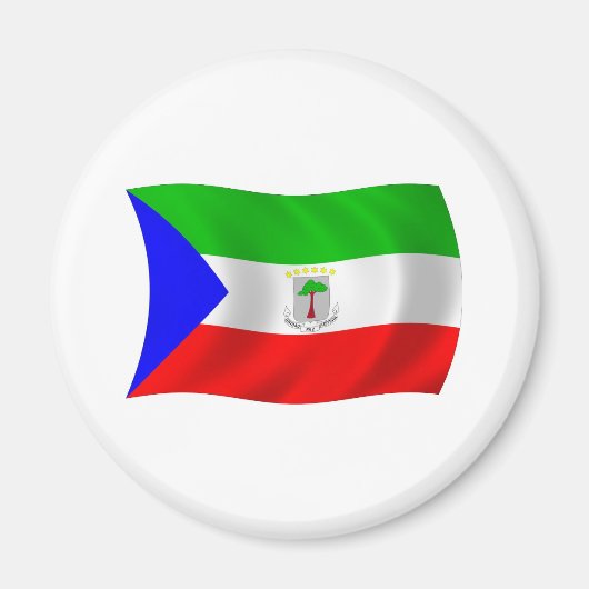 Magneet met vlag van Equatoriaal-Guinea (Voorkant)