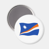 Magneet met vlag van Marshalleilanden (Voorkant / Achterkant)
