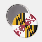Magneet met vlag van Maryland (Voorkant / Achterkant)