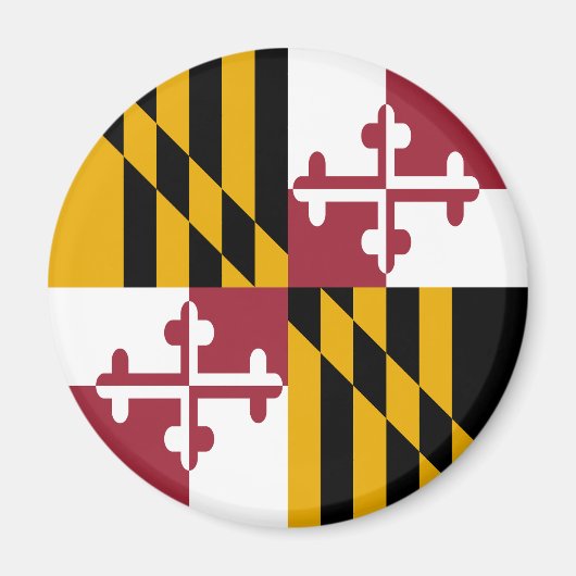 Magneet met vlag van Maryland (Voorkant)