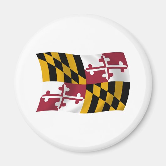 Magneet met vlag van Maryland (Voorkant)