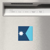 Magneet met vlag van Minnesota, VS (Insitu (Vaatwasser))