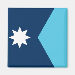 Magneet met vlag van Minnesota, VS