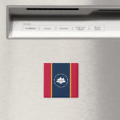 Magneet met vlag van Mississippi (Insitu (Vaatwasser))