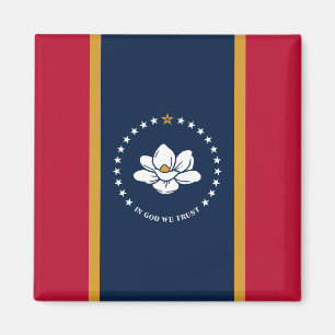 Magneet met vlag van Mississippi