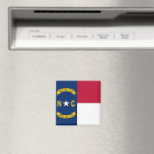 Magneet met vlag van North Carolina State - Vereni (Insitu (Vaatwasser))