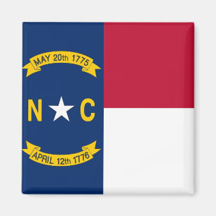 Magneet met vlag van North Carolina State - Vereni