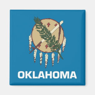 Magneet met vlag van Oklahoma State - Verenigde St