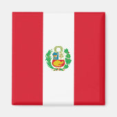 Magneet met vlag van Peru (Voorkant)