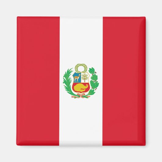 Magneet met vlag van Peru (Voorkant)