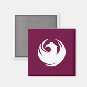 Magneet met vlag van Phoenix City, Arizona (Voorkant / Achterkant)