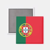 Magneet met vlag van Portugal (Voorkant / Achterkant)
