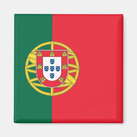 Magneet met vlag van Portugal (Voorkant)