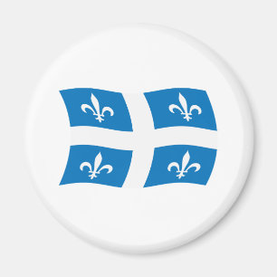 Magneet met vlag van Quebec