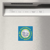 Magneet met vlag van South Dakota State - Verenigd (Insitu (Vaatwasser))