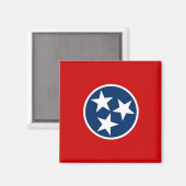 Magneet met vlag van Tennessee - Verenigde Staten (Voorkant / Achterkant)