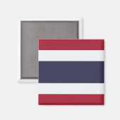 Magneet met vlag van Thailand (Voorkant / Achterkant)