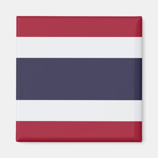 Magneet met vlag van Thailand (Voorkant)