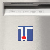 Magneet met vlag van Toronto, Canada (Insitu (Vaatwasser))