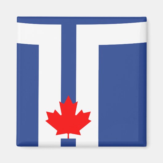 Magneet met vlag van Toronto, Canada (Voorkant)