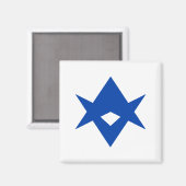 Magneet met vlag van Toyota City (Voorkant / Achterkant)