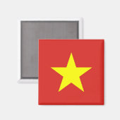Magneet met Vlag van Vietnam (Voorkant / Achterkant)