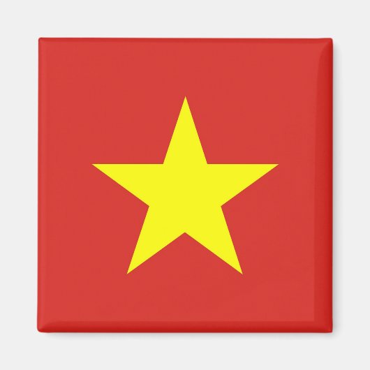 Magneet met Vlag van Vietnam (Voorkant)