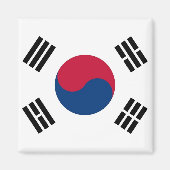 Magneet met vlag van Zuid-Korea (Voorkant)