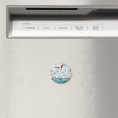Magneet met vogelthema meeuw magneet (Insitu (Vaatwasser))