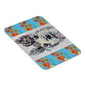 Magneet met waterverf kunst van een schattige Alpa (Rechterzijde)