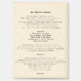 Magneet; Mijn Hart is geopend Magneet