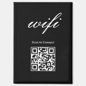 Magneet  | Modern Wifi Qr Code (Voorkant)