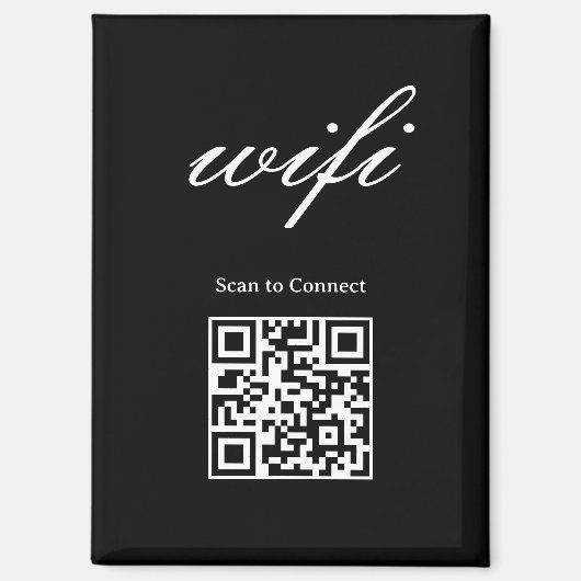 Magneet | Modern Wifi Qr Code (Voorkant)
