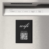 Magneet  | Modern Wifi Qr Code (Insitu (Vaatwasser))